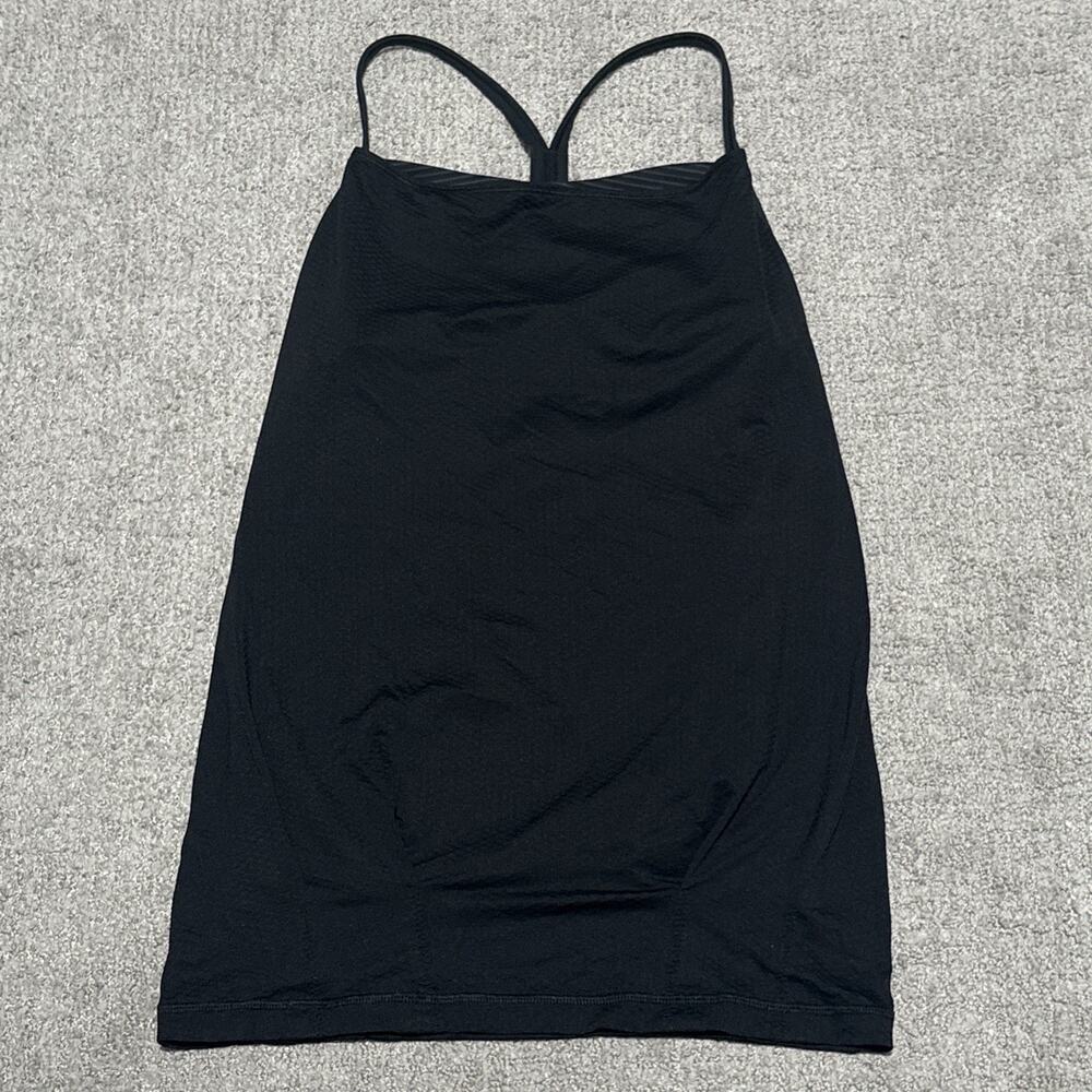 Lululemon Power Y Tank Top Black Built-In Bra Strappy Back Active Size Unknown